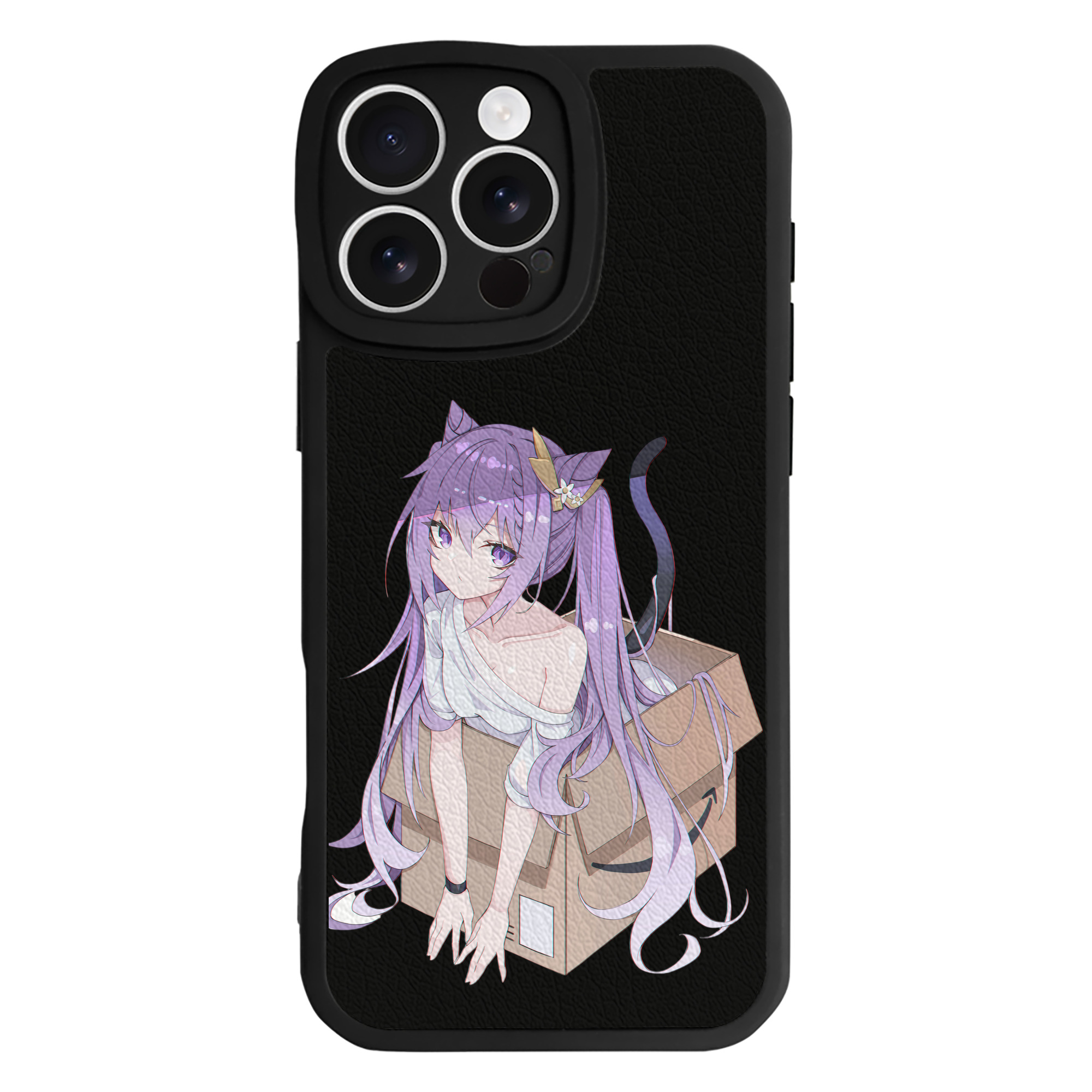 げんし神 刻晴 こくせい genshin Kokusei 【iPhone 16シリーズ対応】シリコンスマホケース（レザー調） 材質：シリコン